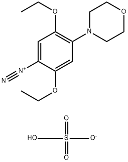 2,5-二乙氧基-4-(4-吗啉基)重氮苯硫酸盐 结构式