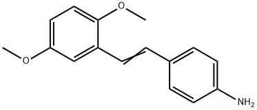 4-[2-(2,5-dimethoxyphenyl)vinyl]aniline 结构式