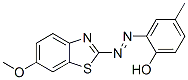 2-[(6-Methoxy-2-benzothiazolyl)azo]-4-methylphenol 结构式