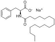 N-十六碳酰基-L-苯丙氨酸钠 结构式