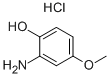 2-氨基-4-甲氧基苯酚. 盐酸盐 结构式