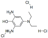 2,6-diamino-4-(diethylamino)phenol trihydrochloride 结构式