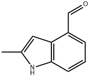 2-甲基-1H-吲哚-4-甲醛 结构式