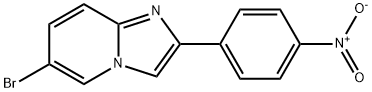 6-Bromo-2-(4-nitro-phenyl)-imidazo[1,2-a]pyridine 结构式