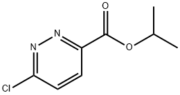 6-氯-3-哒嗪羧酸-1-甲基乙酯 结构式