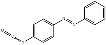 (E)-1-(4-异氰酸基苯基)-2-苯基二氮烯 结构式