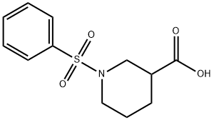 1-BENZENESULFONYL-PIPERIDINE-3-CARBOXYLIC ACID 结构式