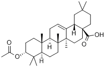 3-ACETYLOXY-(3ALPHA)-OLEAN-12-EN-28-OIC ACID 结构式