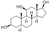 5ALPHA-Androstane-3B,11B,17B-triol 结构式