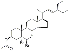 5α,6β-DibroMostigMastan-3β-yl 3-Acetate 结构式