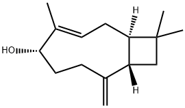 [1R-(1R*,3E,5S*,9S*)]-4,11,11-trimethyl-6-methylenebicyclo[7.2.0]undec-3-en-5-ol 结构式