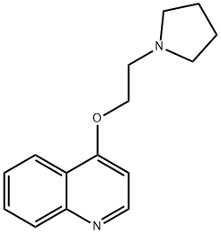 Quinoline, 4-(2-(1-pyrrolidinyl)ethoxy)- 结构式