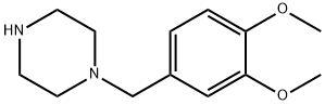 1-(3,4-DIMETHOXY-BENZYL)-PIPERAZINE 结构式