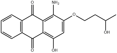 1-amino-4-hydroxy-2-(3-hydroxybutoxy)anthraquinone  结构式