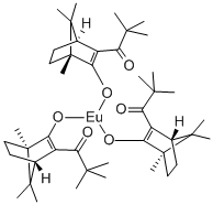 tris[3-pivaloylbornane-2-onato-O,O']europium 结构式