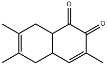 1,2-Naphthoquinone, 4a,5,8,8a-tetrahydro-3,6,7-trimethyl- (8CI) 结构式