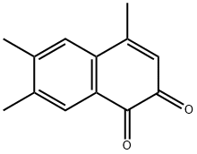 1,2-Naphthalenedione, 4,6,7-trimethyl- (9CI) 结构式