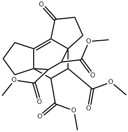 1,2,3,4,5,6,7,8-Octahydro-1-oxo-3a,5a-ethano-as-indacene-4,5,9,10-tetracarboxylic acid tetramethyl ester 结构式