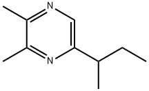 5-(仲丁基)-2,3-二甲基吡嗪 结构式