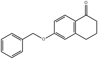 6-苄氧基-3,4-二氢-2H-萘-1-酮 结构式