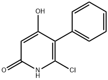 2-Chloro-4,6-dihydroxy-3-phenylpyridine 结构式