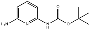 6-氨基吡啶-2-氨基甲酸叔丁酯 结构式