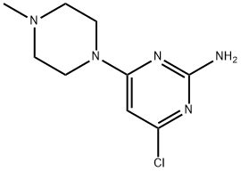 4-氯-6-(4-甲基哌嗪-1-基)嘧啶-2-胺 结构式