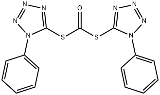 S,S-bis(1-phenyl-1H-tetrazol-5-yl) dithiocarbonate 结构式