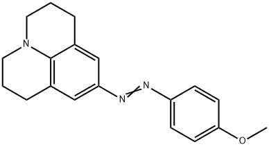 2,3,6,7-Tetrahydro-9-[(4-methoxyphenyl)azo]-1H,5H-benzo[ij]quinolizine 结构式