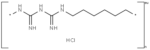 聚六亚甲基双胍盐酸盐 结构式