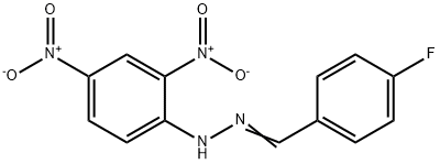4-氟苯甲醛 2,4-二硝基苯基肼酮 结构式