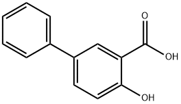 2-羟基-5-苯基苯甲酸 结构式