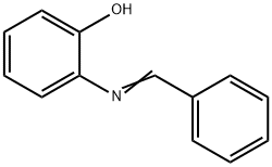 2-(BENZYLIDENEAMINO)PHENOL 结构式