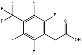 2,3,5,6-四氟-4-(三氟甲基)苯乙酸 结构式