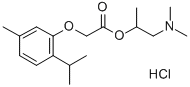 Acetic acid, (thymyloxy)-, 2-(dimethylamino)-1-methylethyl ester, hydr ochloride 结构式