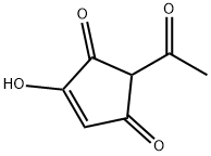 4-Cyclopentene-1,3-dione, 2-acetyl-4-hydroxy- (9CI) 结构式