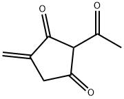 1,3-Cyclopentanedione, 2-acetyl-4-methylene- (9CI) 结构式