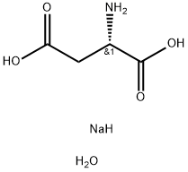 L-冬氨酸钠一水合物 结构式