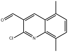 2-氯-5,8-二甲基喹啉-3-甲醛 结构式