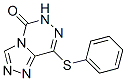 5-phenylsulfanyl-1,3,4,7,8-pentazabicyclo[4.3.0]nona-4,6,8-trien-2-one 结构式