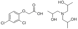 2,4-二氯苯氧基乙酸三异丙醇胺盐 结构式