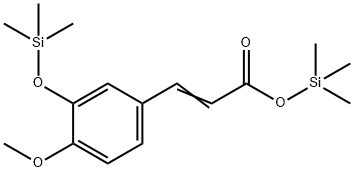 3-[4-Methoxy-3-(trimethylsilyloxy)phenyl]propenoic acid trimethylsilyl ester 结构式