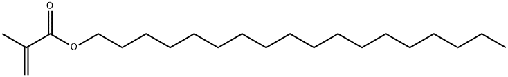 2-甲基-2-丙烯酸十八烷基酯 结构式