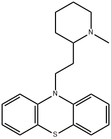 Phenothiazine, 10-(2-(1-methyl-2-piperidyl)ethyl)- 结构式