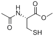 N-乙酰基-L-半胱氨酸甲酯 结构式