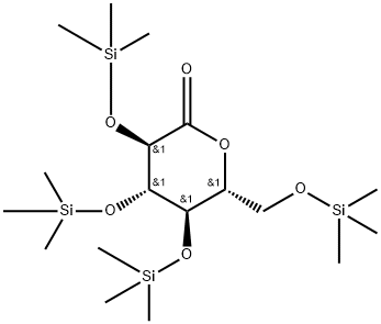 2,3,4,6-四-O-三甲基硅基-D-葡萄糖酸内酯 结构式