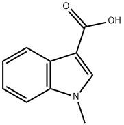 1-甲基吲哚-3-甲酸 结构式