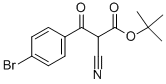 3-(4-溴苯基)-2-氰基-3-氧代-丙酸叔丁酯 结构式