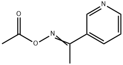 (E)-1-(3-Pyridyl)ethanone O-acetyl oxime 结构式