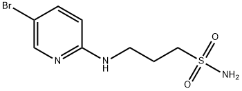 3-(5-BROMO-PYRIDIN-2-YLAMINO)-PROPANE-1-SULFONIC ACID AMIDE 结构式